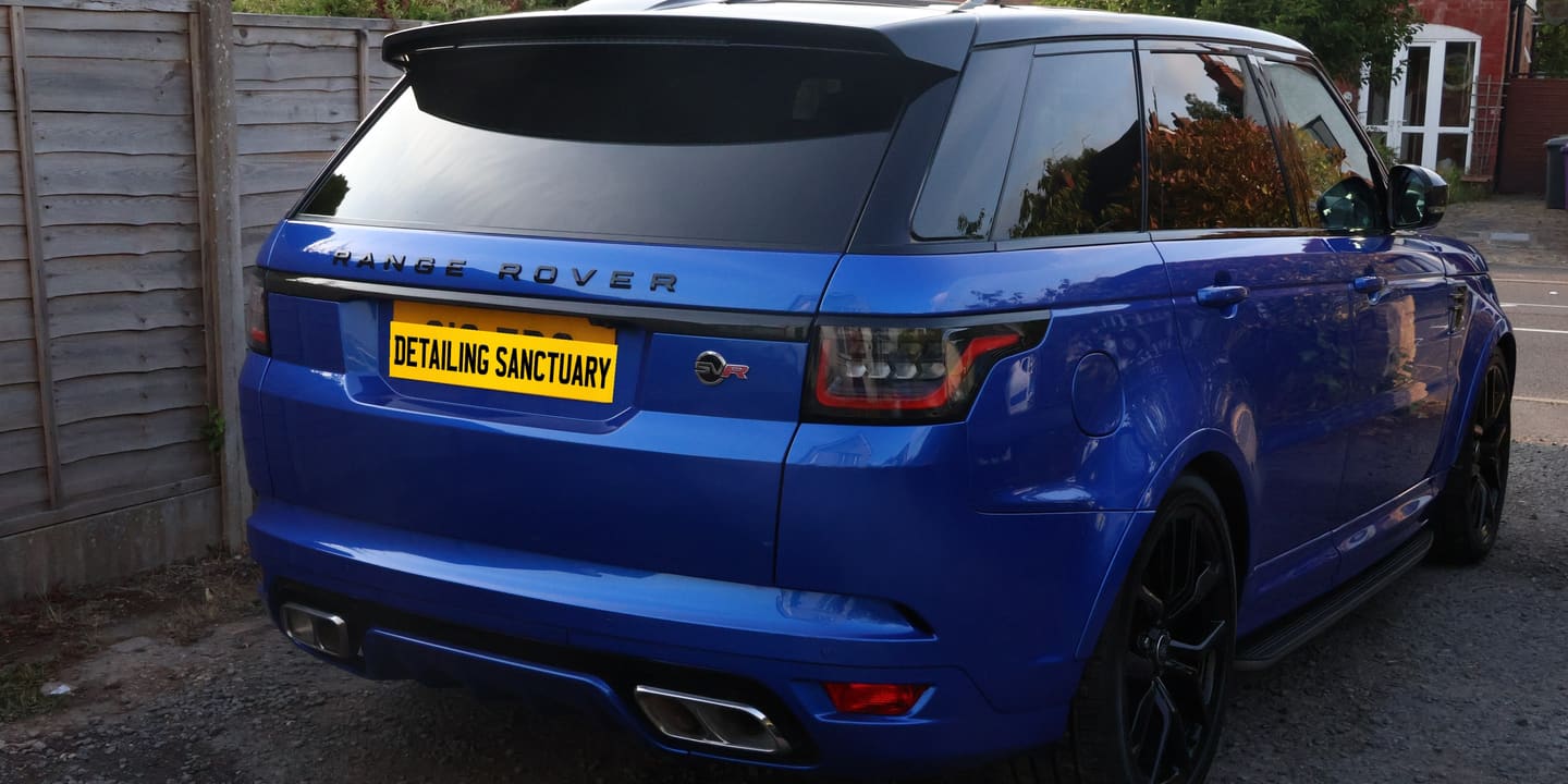 Detailed cars lined up after ceramic coating work in Wolverhampton