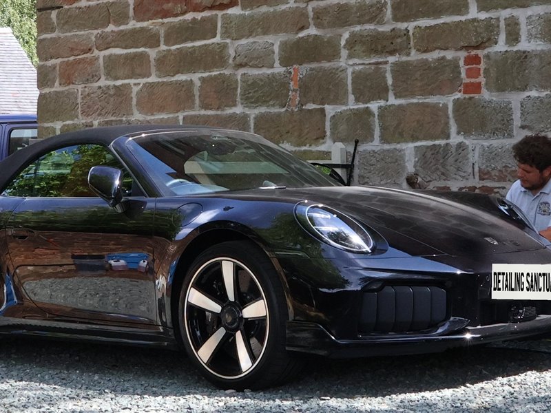Black Porsche 911 Turbo after ceramic coating in Wolverhampton